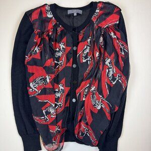 Alexander McQueen Skulls Scarf Cardigan